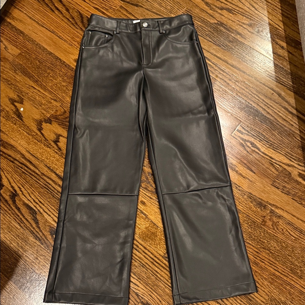 Zara kids faux leather pants